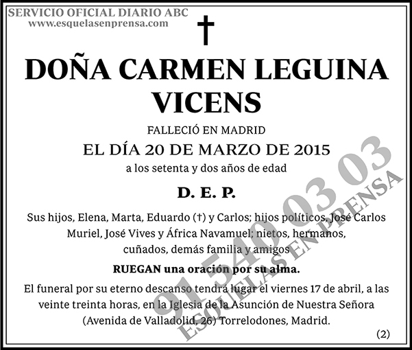 Carmen Leguina Vicens